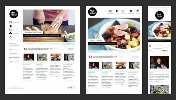 Responsive Design - Food Sense