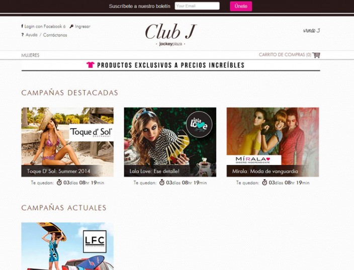 tiendas online peru - ClubJ