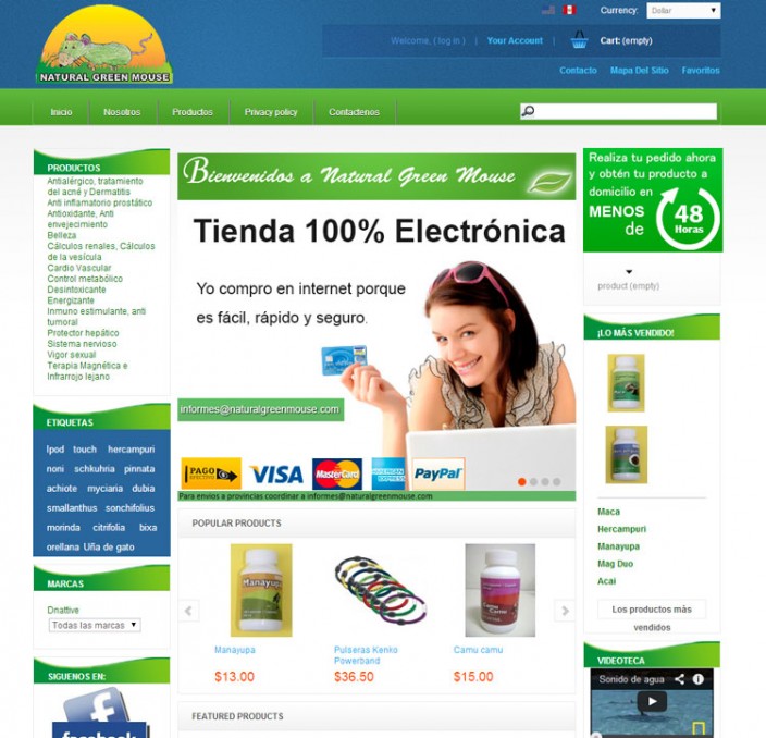 tiendas online peru - Natural-green-mouse