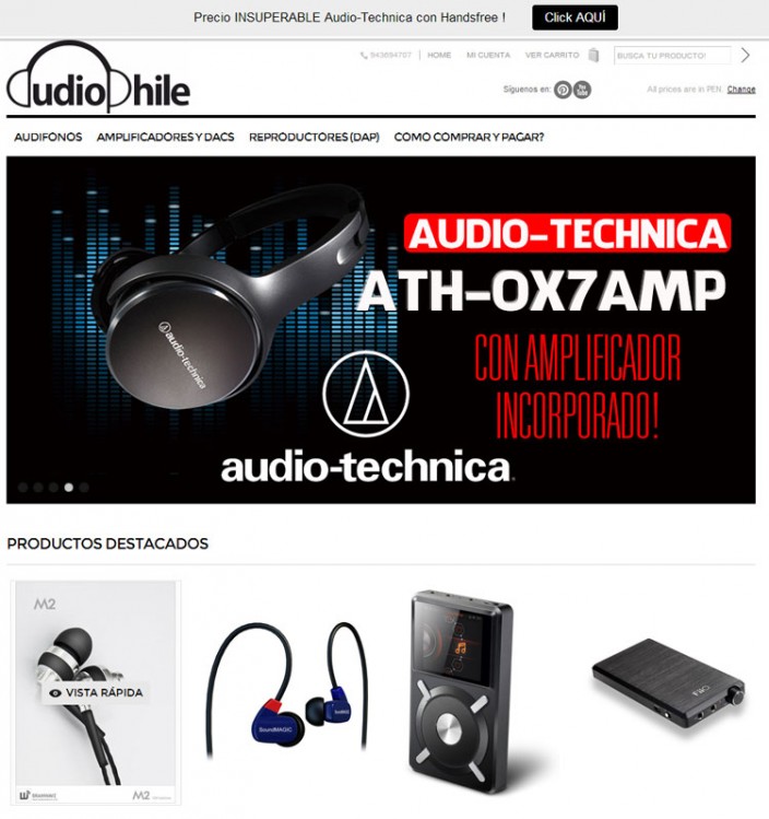 tiendas online peru - audiophile