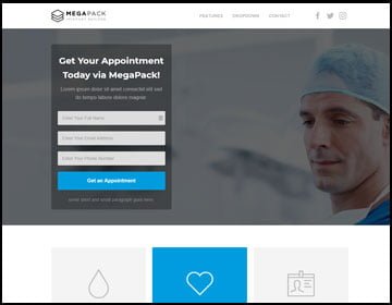 ejemplos de páginas web de salud
