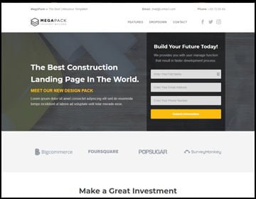 ejemplos de páginas web de construcción