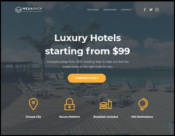 ejemplos de páginas web de hoteles