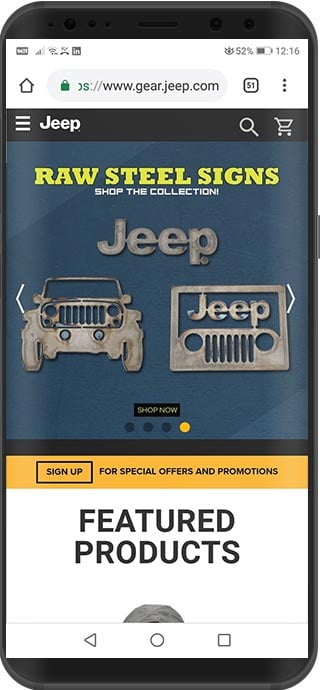 tienda virtual magento jeep