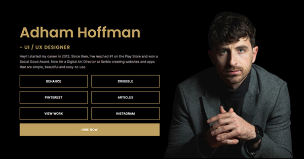 Adham Hoffman Diseñador UI X