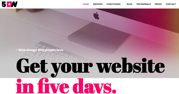 Página web de Five Days